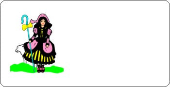 Mary Had a Little Lamb Offset Bike Tag