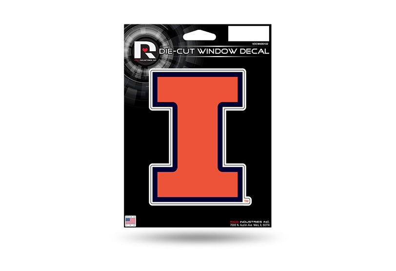 Illinois Fighting Illini Die Cut Vinyl Decal