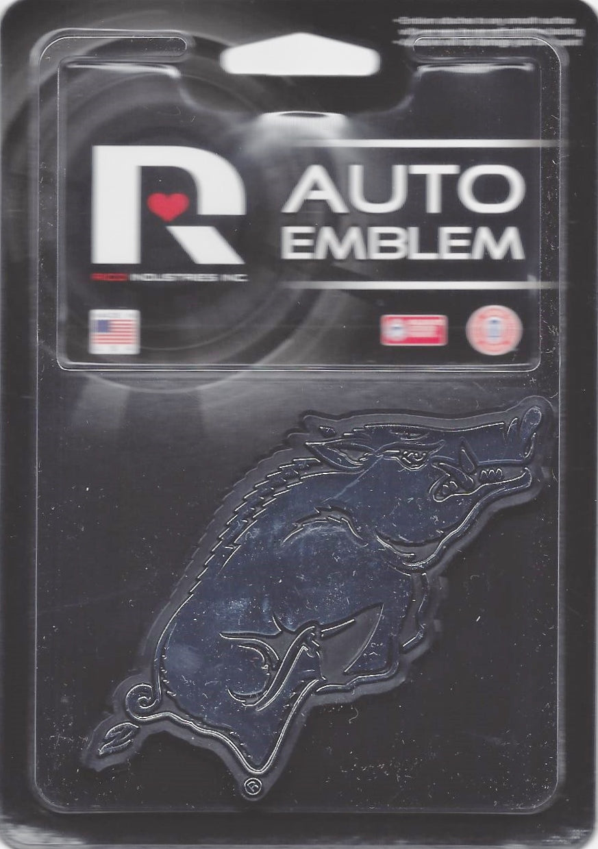 Arkansas Razorbacks Chrome Auto Emblem