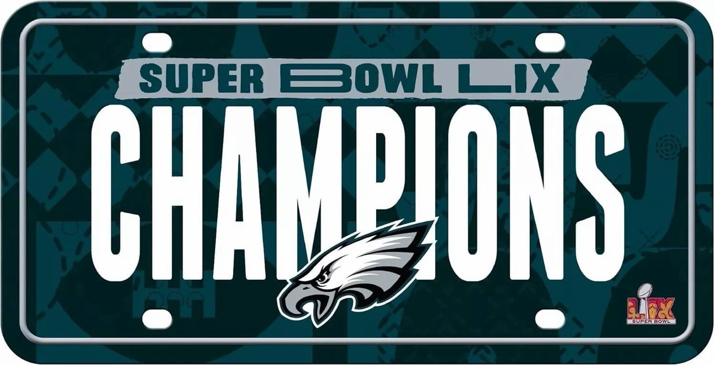 Philadelphia Eagles Super Bowl 2025 Champs License Plate