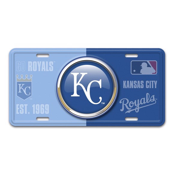 Kansas City Royals Metal License Plate