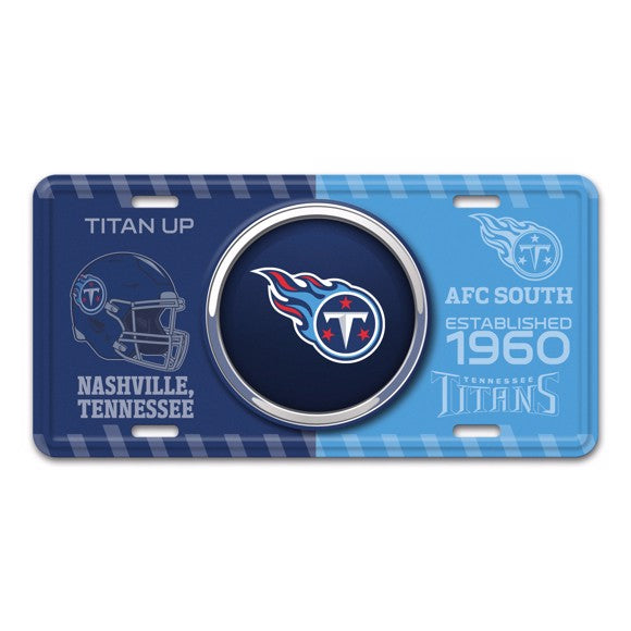Tennessee Titans Metal License Plate