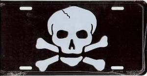 Skull and Crossbones License Plate
