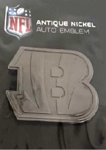 Cincinnati Bengals Antique Nickel Auto Emblem