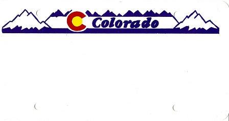 Design It Yourself Colorado State Look-Alike Bicycle Plate #4