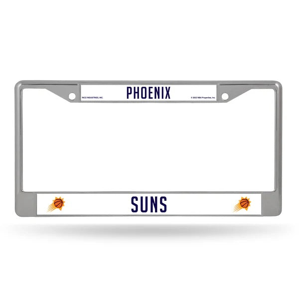 Phoenix Suns Chrome License Plate Frame
