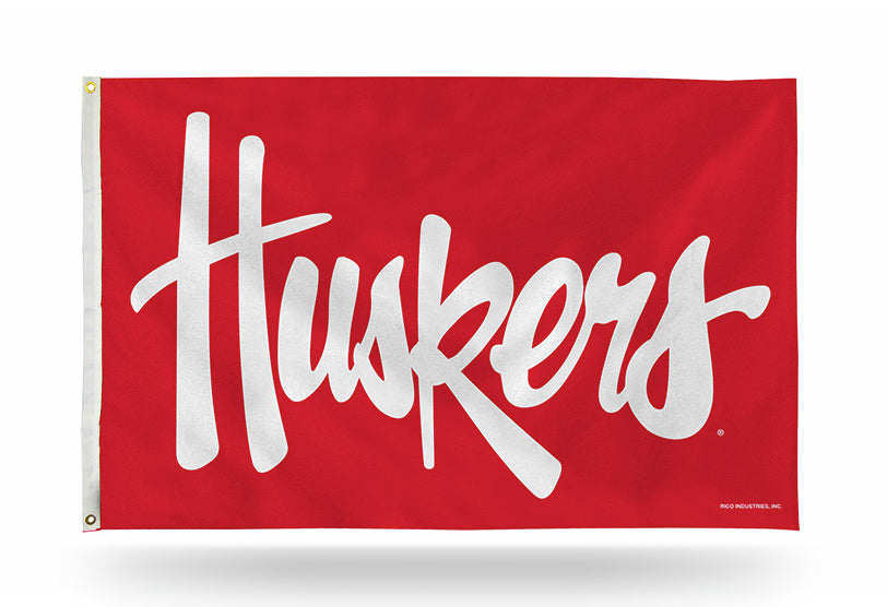 University Of Nebraska Gartenflagge Huskers – Design B, 100% Polyester, Doppelseitig & Farbecht