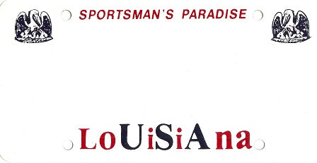 Design It Yourself Louisiana State Look-Alike Bicycle Plate #3