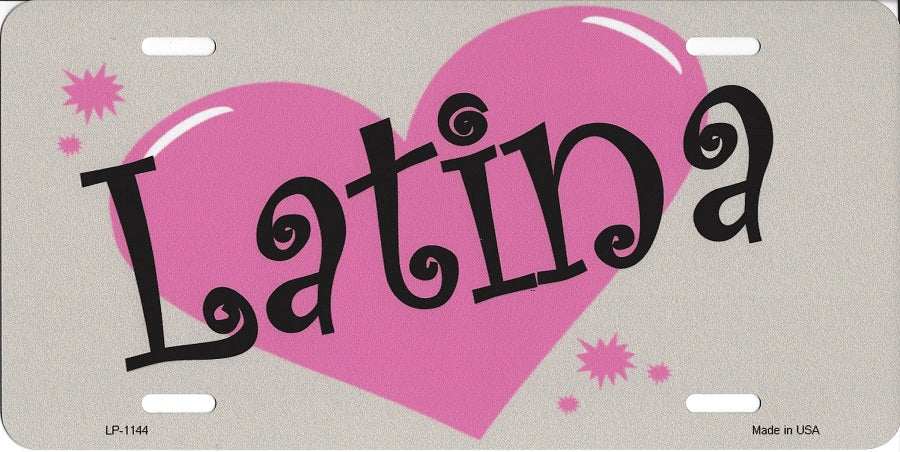 Latina License Plate