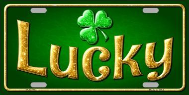 Lucky Irish Metal License Plate
