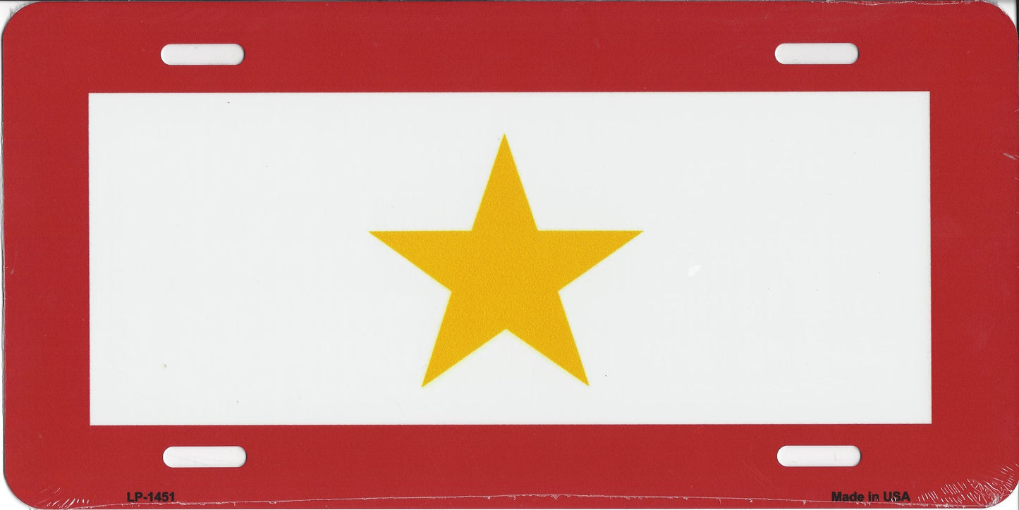Gold Star License Plate