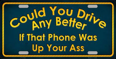 Could You Drive ... Metal License Plate