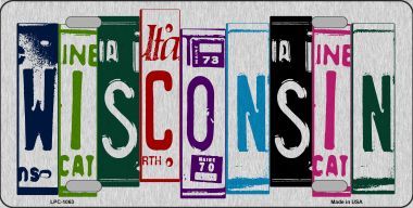 Wisconsin Cut Style Metal License Plate