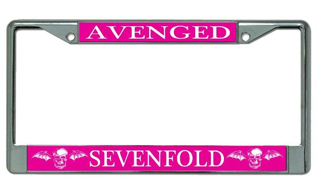 Avenged Sevenfold Chrome License Plate Frame