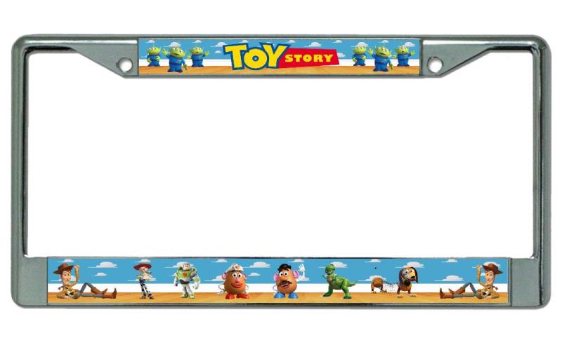 Toy Story Chrome License Plate Frame