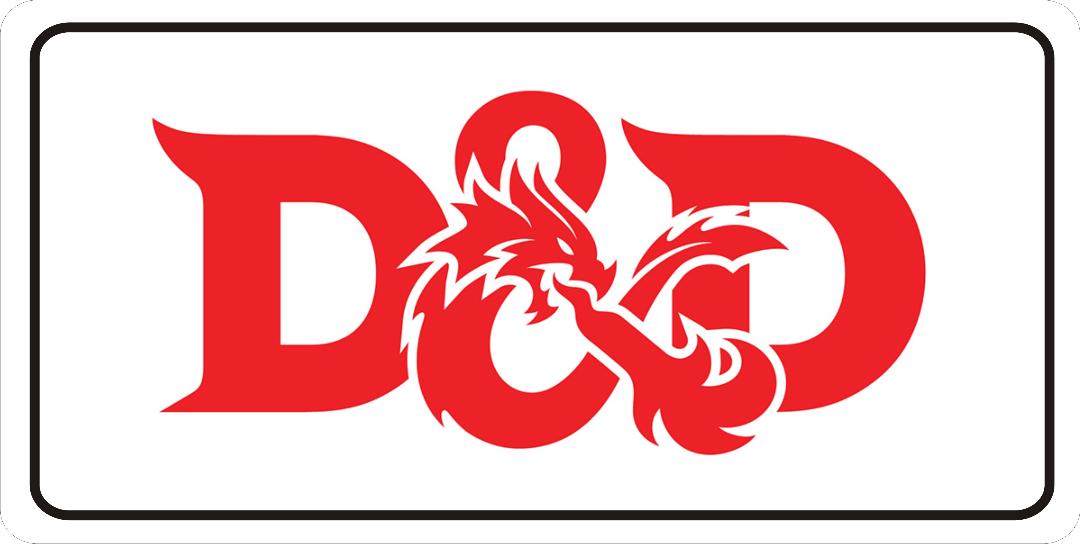 Dungeons And Dragons Photo License Plate