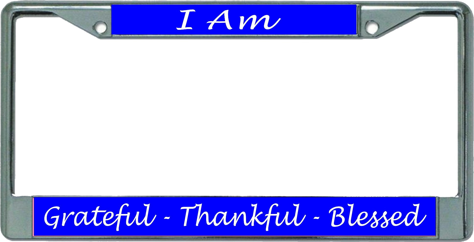 212 Main LPO5407 6 X 12 In. Grateful Thankful Blessed Clouds Chrome License Plate Frame - Foto 10