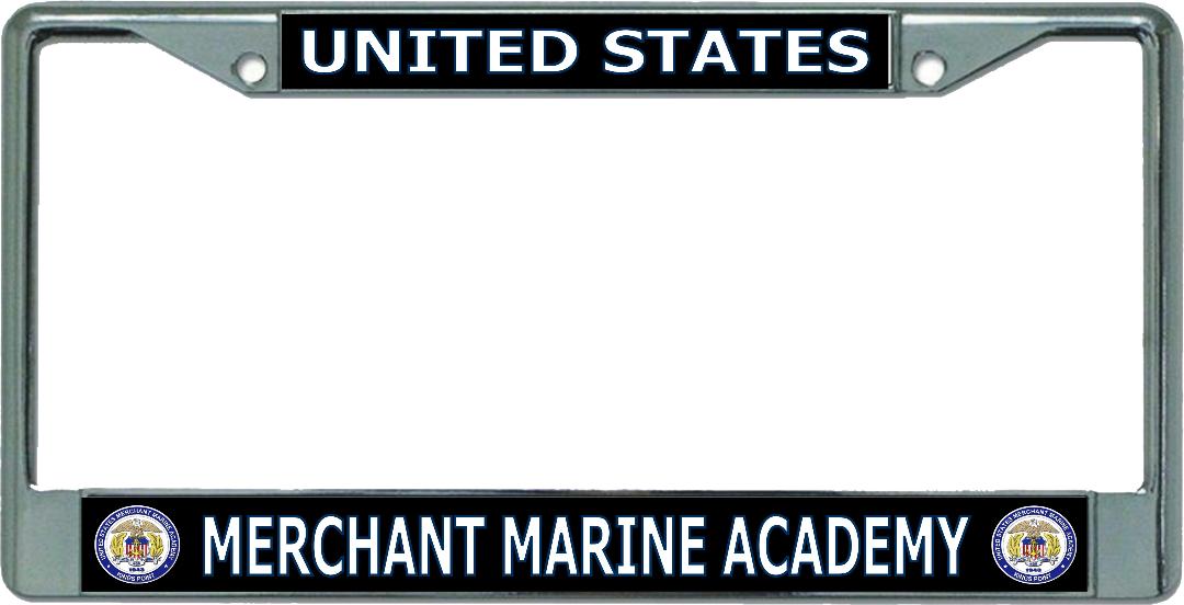 United States Merchant Marine Academy Chrome License Plate Frame