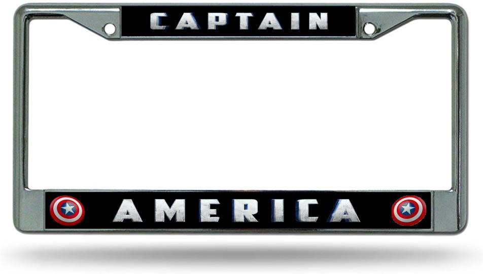 Captain America #3 Chrome License Plate Frame