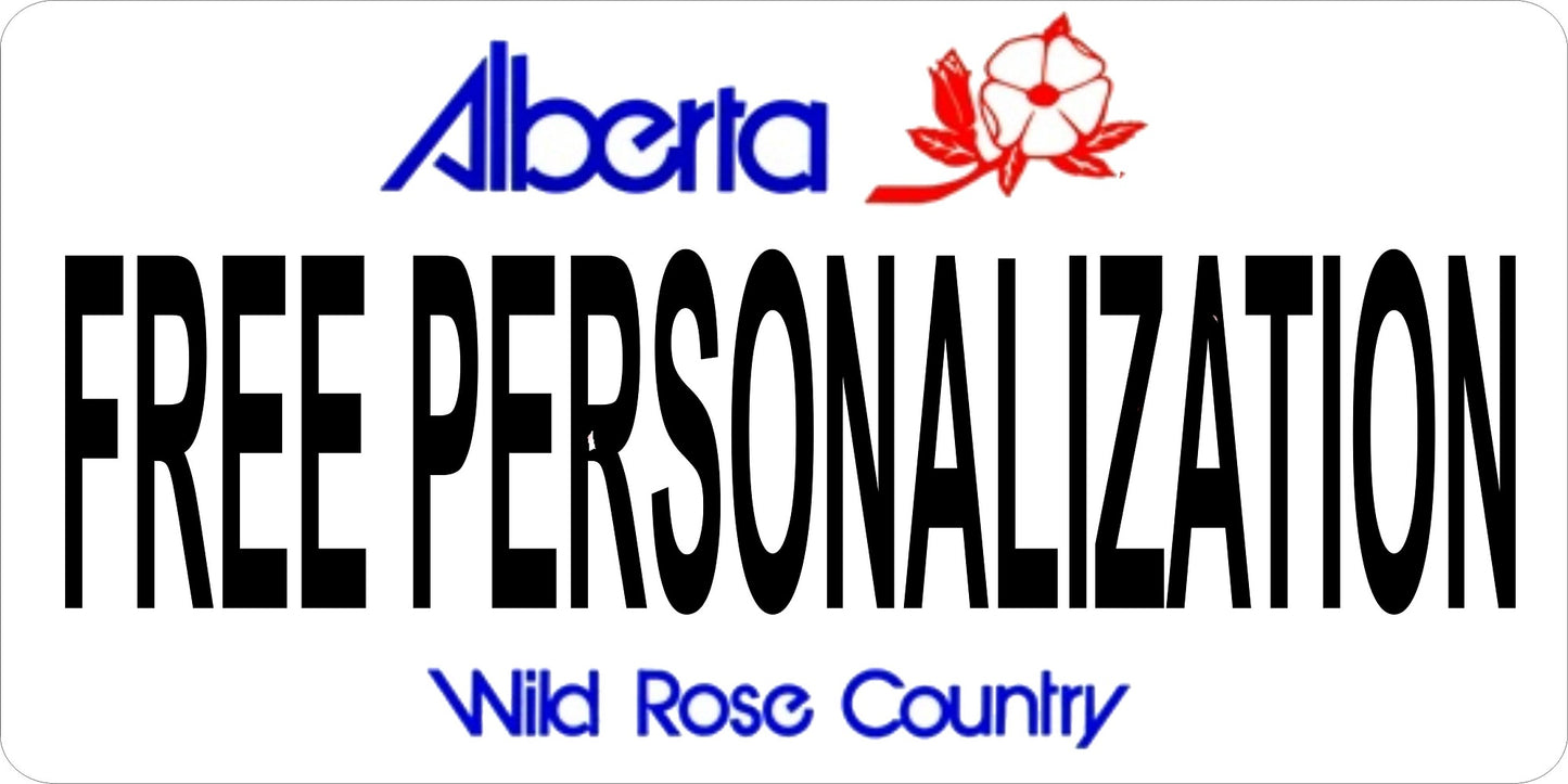 Alberta Wild Rose Country Custom License Plate
