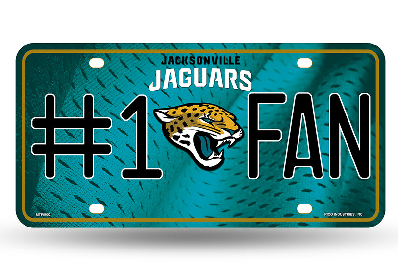 Jacksonville Jaguars #1 Fan License Plate