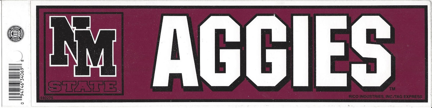 NEW MEXICO STATE BUMPER STICKER 11.25" X 3"