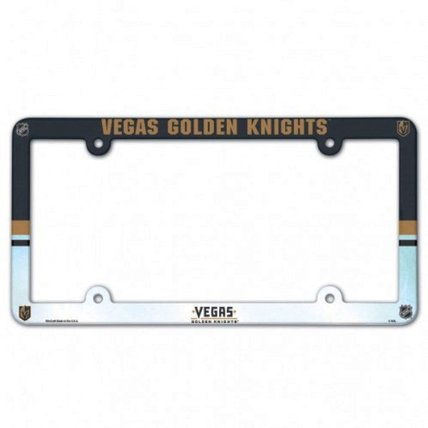 Las Vegas Golden Knights Full Color Plastic License Plate Frame