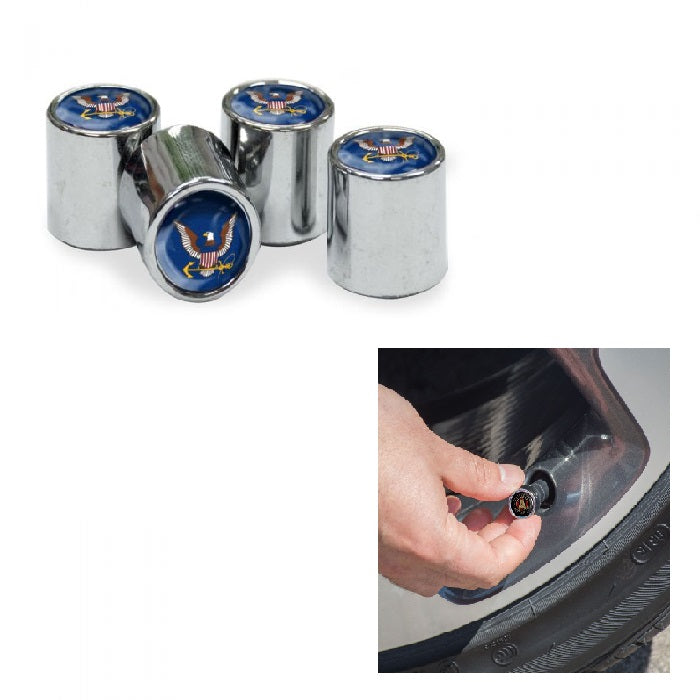 U.S. Navy Chrome Valve Stem Caps