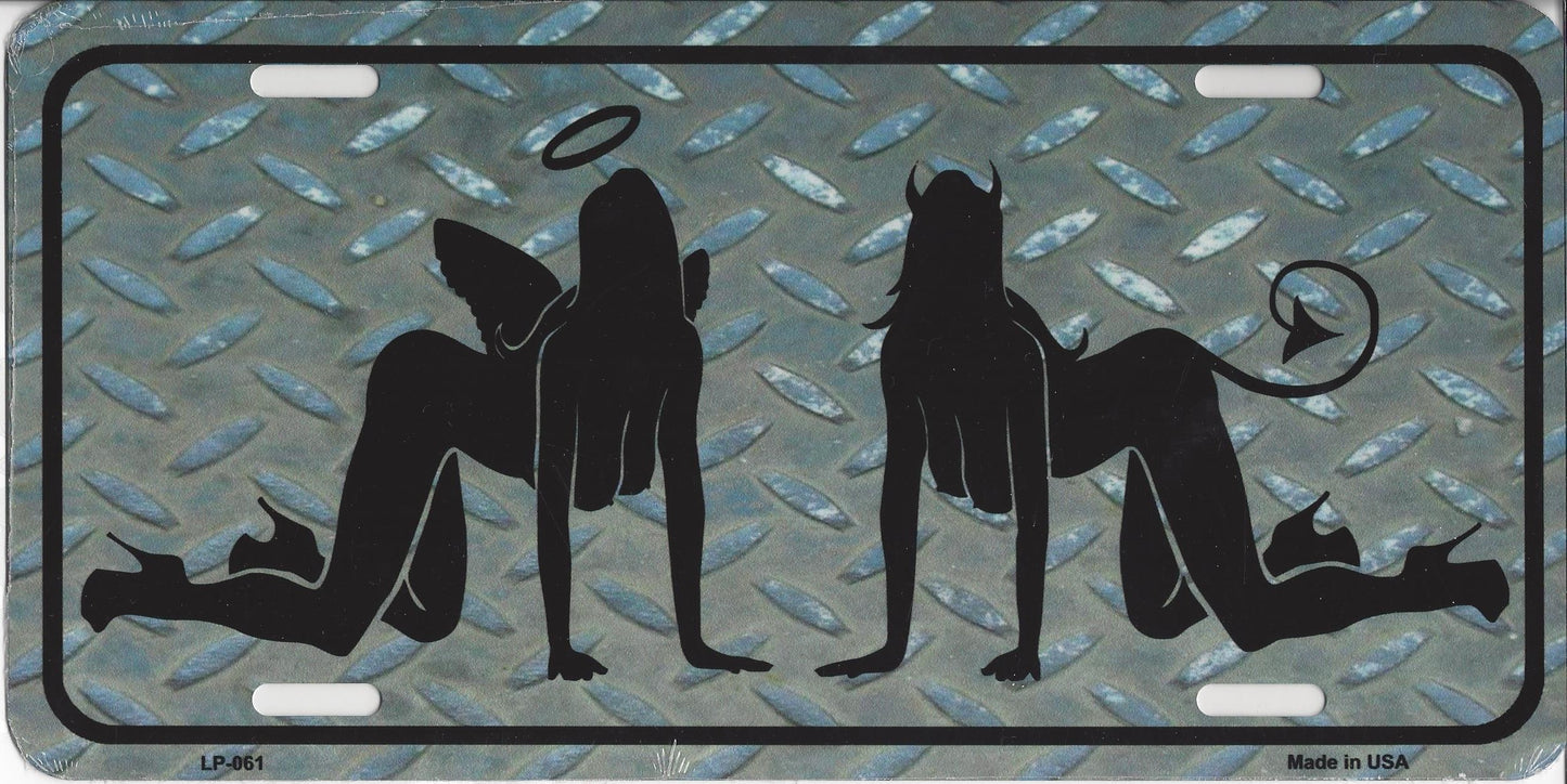 Good Vs. Evil License Plate