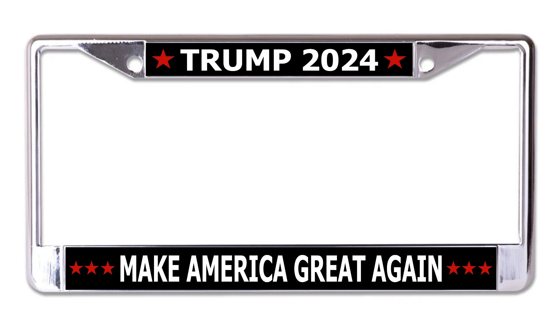 Trump 2024 #2 Chrome LICENSE PLATE Frame