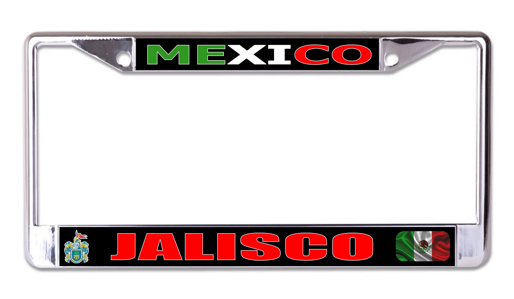Mexico Jalisco Chrome License Plate FRAME