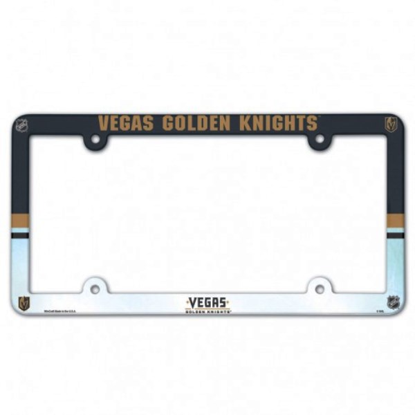 Las Vegas Golden Knights Full Color Plastic LICENSE PLATE Frame