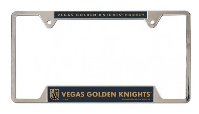 Las Vegas Golden Knights Chrome LICENSE PLATE Frame