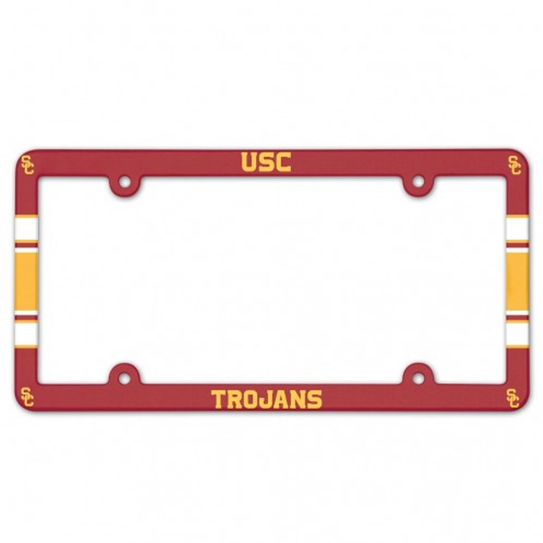 USC Trojans Full Color Plastic License Plate FRAME