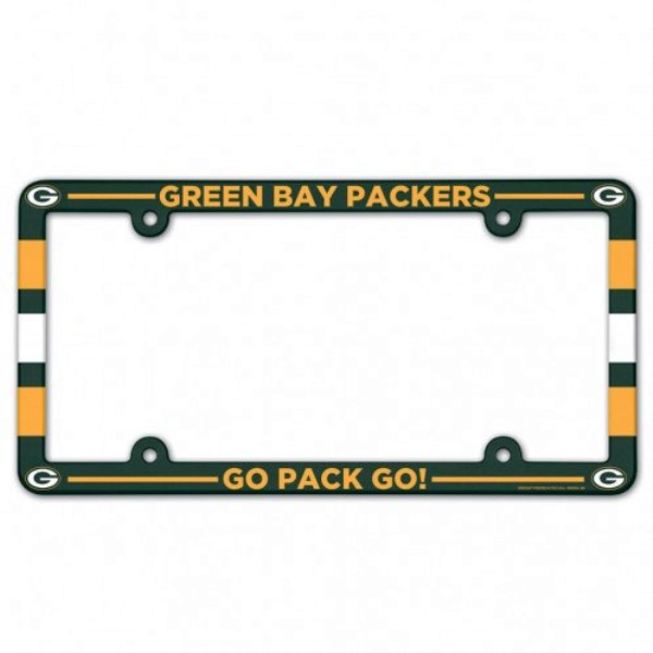 Green Bay Packers Full Color Plastic License Plate FRAME