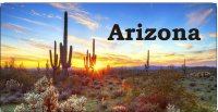 Arizona Desert Sunset #2 Photo License Plate