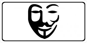 Anonymous Centered On White Photo License Plate