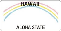 Design It Yourself Hawaii State Look-Alike Bicycle Plate #2