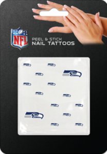 Seattle Seahawks Peel And Stick Nail Tattoos
