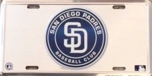 San Diego Padres Anodized License Plate