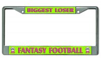 Biggest Loser #3 Fantasy Football Chrome License Plate Frame
