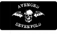 Avenged Sevenfold On Black Photo License Plat