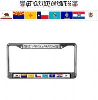 Get Your Kicks On Route 66 Photo License Frame