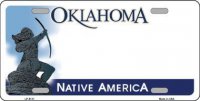 Oklahoma Native America Metal License Plate
