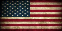 U.S. Flag Worn Photo License Plate