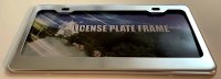 Chrome Anodized Aluminum License Plate Frame