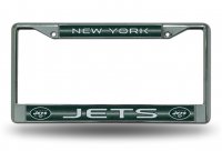 New York Jets Glitter Chrome License Plate Frame