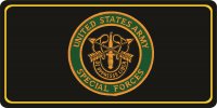 U.S. Army Special Forces Patch Photo License Plate