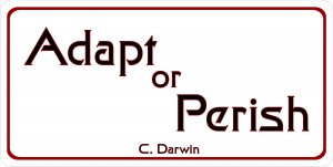 Adapt Or Perish Photo License Plate