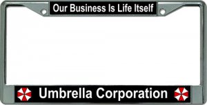 Umbrella Corporation Our Business Chrome License Plate Frame
